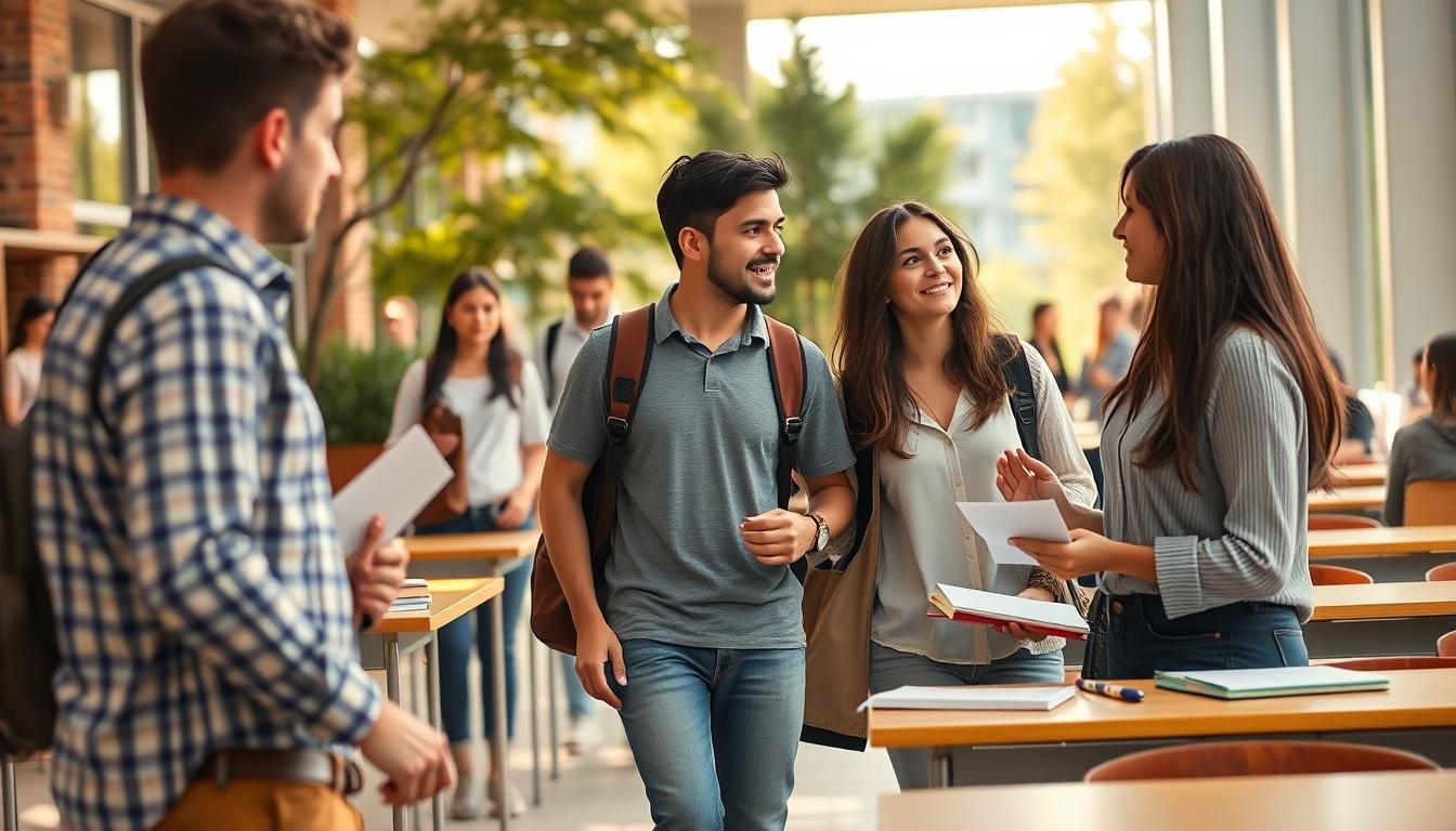 Student using online courses for flexible education